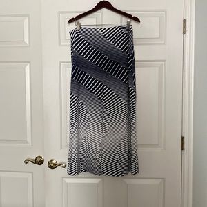 Chicos navy&white maxi skirt